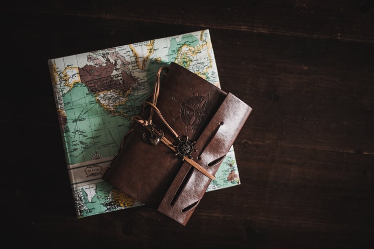 Leather bound journal
