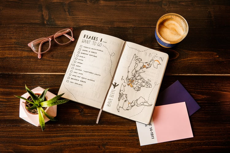 scrapbook travel journal