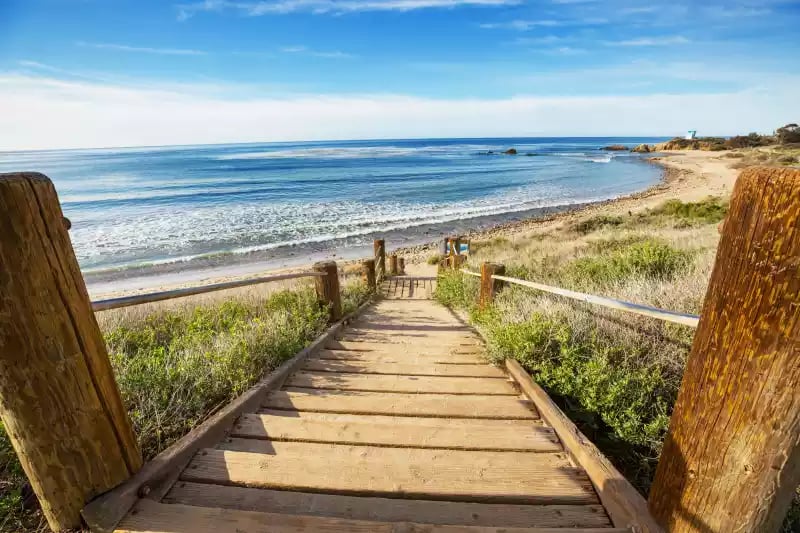 Beach with sand