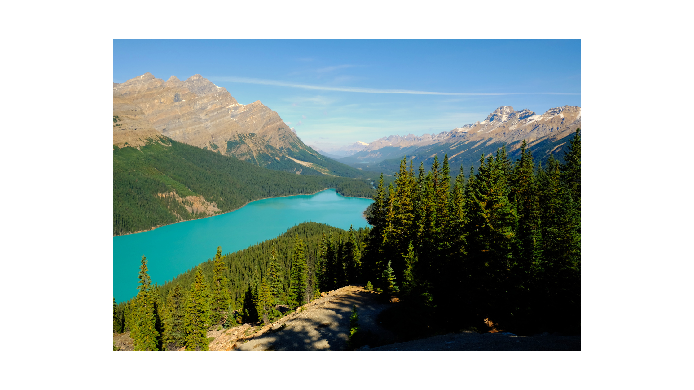 view of water from on top of a cliff